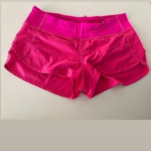 lululemon | Speed Short | hot pink | size 6